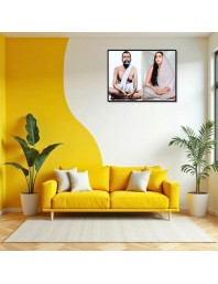 Sri Sri Ramakrishna & Maa Sarada Devi Laminated Photo - 5x7 Inches, Divine Blessings For Home & Office And Temple Decoration (F16319)