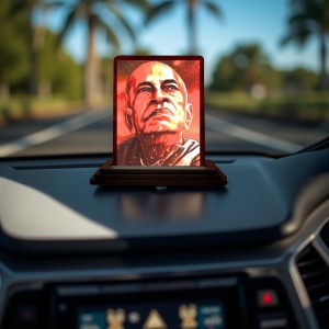 Car Desk/Table Top Bhaktivedanta Swami Prabhupada Wooden Photo Stand 3x4 Inches, Compact & Stylish Spiritual Display For Car, Home & Office (Pack Of 1) (F14435) Car Desk/Table Top Bhaktivedanta Swami Prabhupada Wooden Photo Stand 3x4 Inches, Compact & Stylish Spiritual Display For Car, Home & Office (Pack Of 1) (F14435)