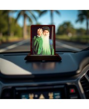 Car Desk/Table Top Osho Wooden Photo Stand 3x4 Inches, Compact & Stylish Spiritual Display For Car, Home & Office (Pack Of 1) (F14439)