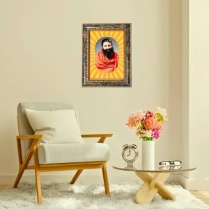 Baba Ramdev Spiritual Guru Digital Photo In Designer Frame, Size 14x18 Inch | Hindu Religious Picture For Home Temple, Office & Gift | Wall Art & Pooja Decor (F10441) Baba Ramdev Spiritual Guru Digital Photo In Designer Frame, Size 14x18 Inch | Hindu Religious Picture For Home Temple, Office & Gift | Wall Art & Pooja Decor (F10441)