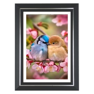 Lovebirds On A Branch Photo Wall & Table Frame | 10x14 Inch Black Designer | Perfect For Gifting & Home Decor (F9630) Lovebirds On A Branch Photo Wall & Table Frame | 10x14 Inch Black Designer | Perfect For Gifting & Home Decor (F9630)