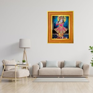 Lord Krishna Photo Frame 10x14 Inches-Brown Wooden Frame For Home, Office & Temple Decoration And Gifting (F6458) Lord Krishna Photo Frame 10x14 Inches-Brown Wooden Frame For Home, Office & Temple Decoration And Gifting (F6458)