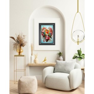 Rosy-faced Lovebird Photo Wall & Table Frame | 12x16 Inch Black Designer | Perfect For Gifting & Home Decor (F9577) Rosy-faced Lovebird Photo Wall & Table Frame | 12x16 Inch Black Designer | Perfect For Gifting & Home Decor (F9577)