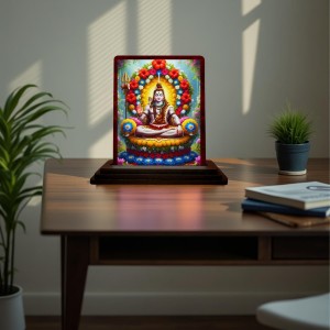 Car Desk/Table Top Lord Shiva Wooden Photo Stand 3x4 Inches, Compact & Stylish Spiritual Display For Car, Home & Office (Pack Of 1) (F15100) Car Desk/Table Top Lord Shiva Wooden Photo Stand 3x4 Inches, Compact & Stylish Spiritual Display For Car, Home & Office (Pack Of 1) (F15100)