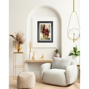 Horse And Her Foal Photo Wall & Table Frame | 10x14 Inch Black Designer | Perfect For Gifting & Home Decor (F9612) Horse And Her Foal Photo Wall & Table Frame | 10x14 Inch Black Designer | Perfect For Gifting & Home Decor (F9612)