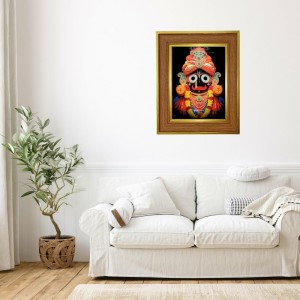 Lord Jaganaath Photo Frame 10x14 Inches-Brown Wooden Frame For Home, Office & Temple Decoration And Gifting (F6259) Lord Jaganaath Photo Frame 10x14 Inches-Brown Wooden Frame For Home, Office & Temple Decoration And Gifting (F6259)