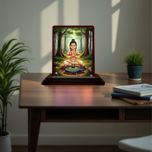 Car Desk/Table Top Lord Shiva Wooden Photo Stand 3x4 Inches, Compact & Stylish Spiritual Display For Car, Home & Office (Pack Of 1) (F15113) Car Desk/Table Top Lord Shiva Wooden Photo Stand 3x4 Inches, Compact & Stylish Spiritual Display For Car, Home & Office (Pack Of 1) (F15113)