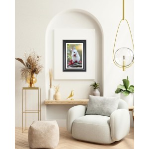 Cute Bunny Rabbit Photo Wall & Table Frame | 14x18 Inch Black Designer | Perfect For Gifting & Home Decor (F9623)