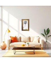 Sri Aurobindo Digital Golden Balck Color Photo Frame | Hindu Religious Wall Decor | 10x16 Inches - Inspirational Wall Art For Office, Home Decor - Ideal Spiritual Gift (F16627)