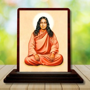 Car Desk/Table Top Paramahamsa Yogananda Wooden Photo Stand 3x4 Inches, Compact & Stylish Spiritual Display For Car, Home & Office (Pack Of 1) (F14477) Car Desk/Table Top Paramahamsa Yogananda Wooden Photo Stand 3x4 Inches, Compact & Stylish Spiritual Display For Car, Home & Office (Pack Of 1) (F14477)