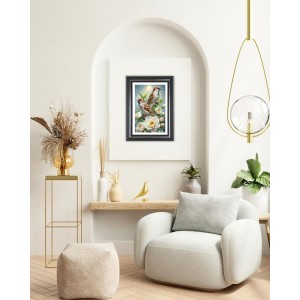 Two Birds Sparrows Photo Wall & Table Frame | 10x14 Inch Black Designer | Perfect For Gifting & Home Decor (F9583)