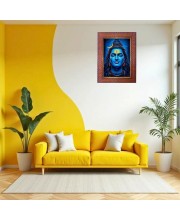 Mata Saraswati Photo Frame 19X23 Inch Religious Wall & Table Decor Frame | Mata Saraswati Spiritual Photo Frame For Home, Temple & Office (F18052X19X23)