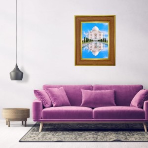 White-marble Mausoleum Photo Frame 10x14 Inches-Brown Wooden Frame For Home, Office & Temple Decoration And Gifting (F6348) White-marble Mausoleum Photo Frame 10x14 Inches-Brown Wooden Frame For Home, Office & Temple Decoration And Gifting (F6348)