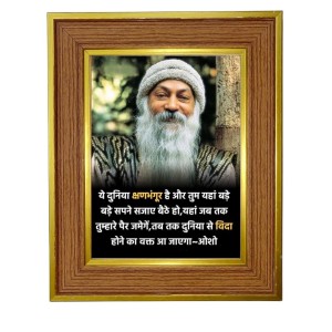 Oshoo Photo Frame 10x14 Inches-Brown Wooden Frame For Home, Office & Temple Decoration And Gifting (F6300)