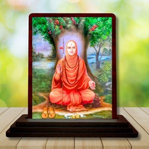 Car Desk/Table Top Shree Swami Samarth Maharaj Wooden Photo Stand 3x4 Inches, Compact & Stylish Spiritual Display For Car, Home & Office (Pack Of 1) (F14649) Car Desk/Table Top Shree Swami Samarth Maharaj Wooden Photo Stand 3x4 Inches, Compact & Stylish Spiritual Display For Car, Home & Office (Pack Of 1) (F14649)