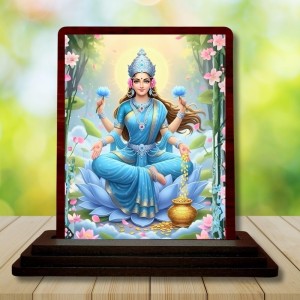 Car Desk/Table Top Goddess Lakshmi Wooden Photo Stand 3x4 Inches, Compact & Stylish Spiritual Display For Car, Home & Office (Pack Of 1) (F14174) Car Desk/Table Top Goddess Lakshmi Wooden Photo Stand 3x4 Inches, Compact & Stylish Spiritual Display For Car, Home & Office (Pack Of 1) (F14174)