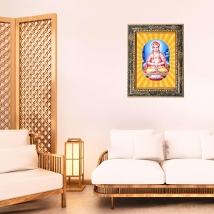 Sant Dnyaneshwar Spiritual Guru Digital Photo In Designer Frame, Size 16x20 Inch | Hindu Religious Picture For Home Temple, Office & Gift | Wall Art & Pooja Decor (F10427)
