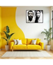Sri Sri Ramakrishna & Maa Sarada Devi Laminated Photo - 5x7 Inches, Divine Blessings For Home & Office And Temple Decoration (F16317)
