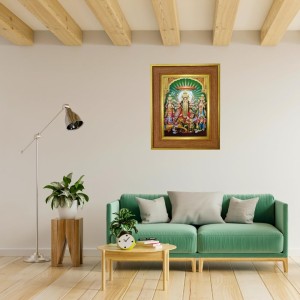 Goddess Maa Durga Photo Frame 12x16 Inches-Brown Wooden Frame For Home, Office & Temple Decoration And Gifting (F6286) Goddess Maa Durga Photo Frame 12x16 Inches-Brown Wooden Frame For Home, Office & Temple Decoration And Gifting (F6286)