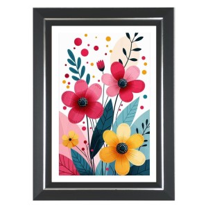 Flower Scenery For Home Photo Wall & Table Frame | 12x16 Inch Black Designer | Perfect For Gifting & Home Decor (F9596) Flower Scenery For Home Photo Wall & Table Frame | 12x16 Inch Black Designer | Perfect For Gifting & Home Decor (F9596)