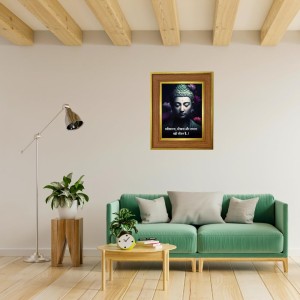 Gautam Buddha Photo Frame 10x14 Inches-Brown Wooden Frame For Home, Office & Temple Decoration And Gifting (F6299) Gautam Buddha Photo Frame 10x14 Inches-Brown Wooden Frame For Home, Office & Temple Decoration And Gifting (F6299)