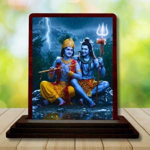 Car Desk/Table Top Lord Shankar Krishna Wooden Photo Stand 3x4 Inches, Compact & Stylish Spiritual Display For Car, Home & Office (Pack Of 1) (F15052) Car Desk/Table Top Lord Shankar Krishna Wooden Photo Stand 3x4 Inches, Compact & Stylish Spiritual Display For Car, Home & Office (Pack Of 1) (F15052)