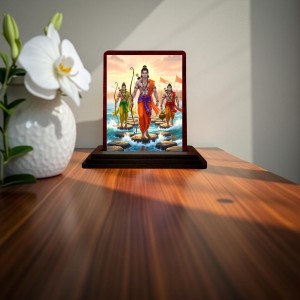Car Desk/Table Top Lord Rama And Hanuman And Lakshman Wooden Photo Stand 3x4 Inches, Compact & Stylish Spiritual Display For Car, Home & Office (Pack Of 1) (F14306) Car Desk/Table Top Lord Rama And Hanuman And Lakshman Wooden Photo Stand 3x4 Inches, Compact & Stylish Spiritual Display For Car, Home & Office (Pack Of 1) (F14306)