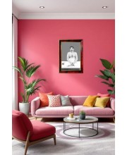 Sri Sri Thakur Anukulchandra Photo Frame For Wall & Table | 7x9 Inch Golden Cherry Finish | Decorative Sri Sri Thakur Anukulchandra Photo Frame For Home, Office & Pooja Room (F11813)