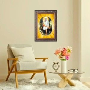 Shirdi Sai Baba Spiritual Guru Digital Photo In Designer Frame, Size 10x16 Inch | Hindu Religious Picture For Home Temple, Office & Gift | Wall Art & Pooja Decor (F10451) Shirdi Sai Baba Spiritual Guru Digital Photo In Designer Frame, Size 10x16 Inch | Hindu Religious Picture For Home Temple, Office & Gift | Wall Art & Pooja Decor (F10451)
