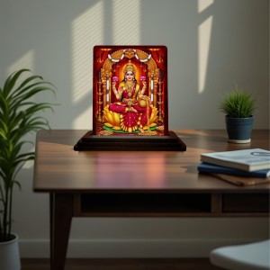 Car Desk/Table Top Maa Laxmi Wooden Photo Stand 3x4 Inches, Compact & Stylish Spiritual Display For Car, Home & Office (Pack Of 1) (F15084) Car Desk/Table Top Maa Laxmi Wooden Photo Stand 3x4 Inches, Compact & Stylish Spiritual Display For Car, Home & Office (Pack Of 1) (F15084)