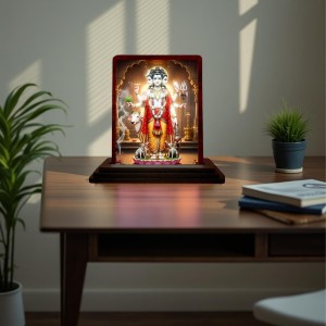 Car Desk/Table Top Lord Dattatreya Wooden Photo Stand 3x4 Inches, Compact & Stylish Spiritual Display For Car, Home & Office (Pack Of 1) (F14395) Car Desk/Table Top Lord Dattatreya Wooden Photo Stand 3x4 Inches, Compact & Stylish Spiritual Display For Car, Home & Office (Pack Of 1) (F14395)