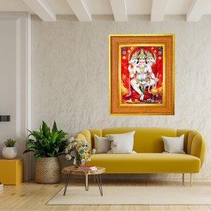 Five-faced Avataar Of Lord Hanuman Photo Frame 10x14 Inches-Brown Wooden Frame For Home, Office & Temple Decoration And Gifting (F6487) Five-faced Avataar Of Lord Hanuman Photo Frame 10x14 Inches-Brown Wooden Frame For Home, Office & Temple Decoration And Gifting (F6487)