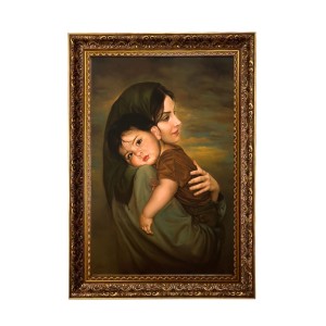 Mother & Child Big Photo Frame - 20x28 Inches For Home,Temple & Office Decoration (F11226)