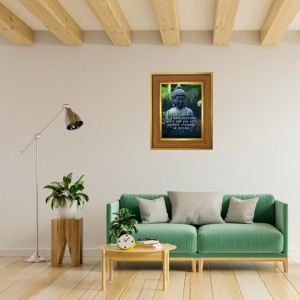 Lord Buddha Photo Frame 16x20 Inches-Brown Wooden Frame For Home, Office & Temple Decoration And Gifting (F6297) Lord Buddha Photo Frame 16x20 Inches-Brown Wooden Frame For Home, Office & Temple Decoration And Gifting (F6297)