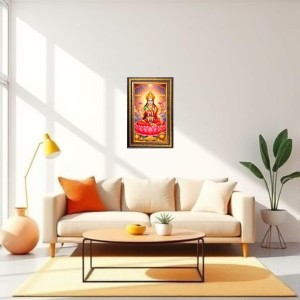 Goddess Lakshmi Digital Golden Balck Color Photo Frame | Hindu Religious Wall Decor | 10x16 Inches - Inspirational Wall Art For Office, Home Decor - Ideal Spiritual Gift (F16832) Goddess Lakshmi Digital Golden Balck Color Photo Frame | Hindu Religious Wall Decor | 10x16 Inches - Inspirational Wall Art For Office, Home Decor - Ideal Spiritual Gift (F16832)