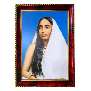 Sri Sarada Devi Photo Frame For Wall & Table | 7x9 Inch Golden Cherry Finish | Decorative Sri Sarada Devi Photo Frame For Home, Office & Pooja Room (F11817) Sri Sarada Devi Photo Frame For Wall & Table | 7x9 Inch Golden Cherry Finish | Decorative Sri Sarada Devi Photo Frame For Home, Office & Pooja Room (F11817)