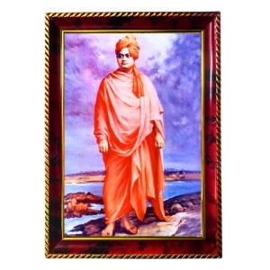 Swami Vivekananda Photo Frame For Wall & Table | 7x9 Inch Golden Cherry Finish | Decorative Swami Vivekananda Photo Frame For Home, Office & Pooja Room (F11602) Swami Vivekananda Photo Frame For Wall & Table | 7x9 Inch Golden Cherry Finish | Decorative Swami Vivekananda Photo Frame For Home, Office & Pooja Room (F11602)
