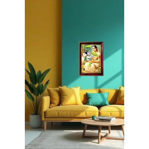 Yashodha Krishna Photo Frame For Wall & Table | 7x9 Inch Golden Cherry Finish | Decorative Yashodha Krishna Photo Frame For Home, Office & Pooja Room (F11896) Yashodha Krishna Photo Frame For Wall & Table | 7x9 Inch Golden Cherry Finish | Decorative Yashodha Krishna Photo Frame For Home, Office & Pooja Room (F11896)