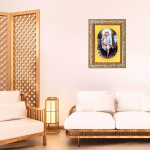 Shirdi Sai Baba Spiritual Guru Digital Photo In Designer Frame, Size 16x20 Inch | Hindu Religious Picture For Home Temple, Office & Gift | Wall Art & Pooja Decor (F10423) Shirdi Sai Baba Spiritual Guru Digital Photo In Designer Frame, Size 16x20 Inch | Hindu Religious Picture For Home Temple, Office & Gift | Wall Art & Pooja Decor (F10423)