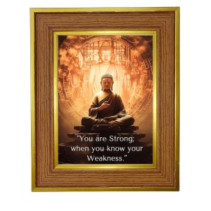 Buddha Photo Frame 10x14 Inches-Brown Wooden Frame For Home, Office & Temple Decoration And Gifting (F6321) Buddha Photo Frame 10x14 Inches-Brown Wooden Frame For Home, Office & Temple Decoration And Gifting (F6321)