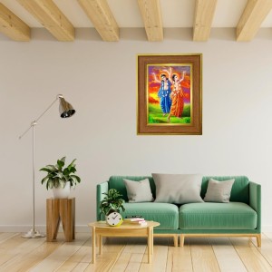 Shri Ahri Chaitannya Photo Frame 10x14 Inches-Brown Wooden Frame For Home, Office & Temple Decoration And Gifting (F6279) Shri Ahri Chaitannya Photo Frame 10x14 Inches-Brown Wooden Frame For Home, Office & Temple Decoration And Gifting (F6279)
