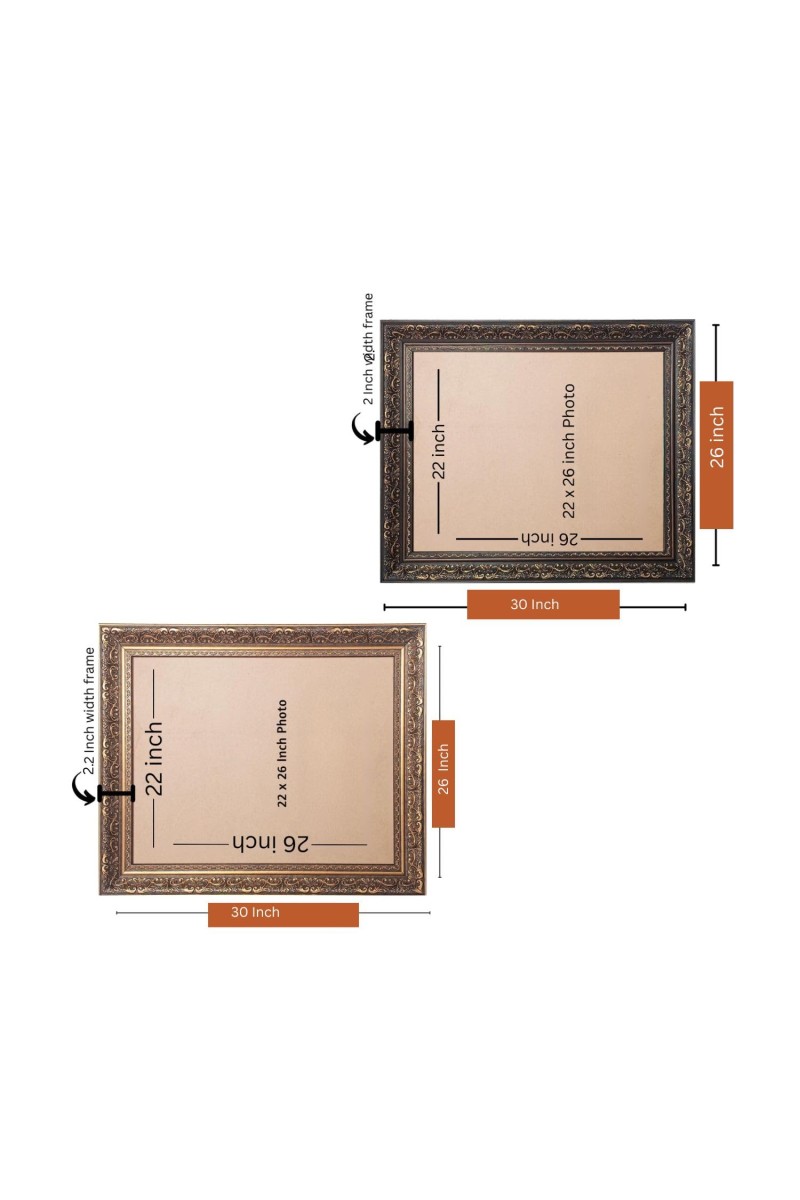 Sri Ramakrishna,Sarada Devi,Swami Vivekananda Big Photo Frame - 26x30 Inches for Home,Temple & Office Decoration