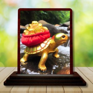 Car Desk/Table Top Feng Shui Vastu Tortoise Wooden Photo Stand 3x4 Inches, Compact & Stylish Spiritual Display For Car, Home & Office (Pack Of 1) (F14576) Car Desk/Table Top Feng Shui Vastu Tortoise Wooden Photo Stand 3x4 Inches, Compact & Stylish Spiritual Display For Car, Home & Office (Pack Of 1) (F14576)