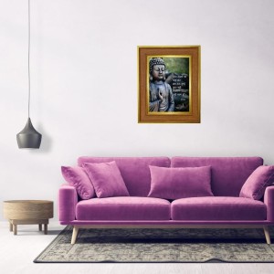 Lord Buddha Photo Frame 12x16 Inches-Brown Wooden Frame For Home, Office & Temple Decoration And Gifting (F6338) Lord Buddha Photo Frame 12x16 Inches-Brown Wooden Frame For Home, Office & Temple Decoration And Gifting (F6338)
