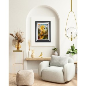 Yellow Cockatoo Photo Wall & Table Frame | 10x14 Inch Black Designer | Perfect For Gifting & Home Decor (F9620) Yellow Cockatoo Photo Wall & Table Frame | 10x14 Inch Black Designer | Perfect For Gifting & Home Decor (F9620)