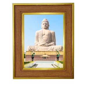 Bodh Gaya Photo Frame 10x14 Inches-Brown Wooden Frame For Home, Office & Temple Decoration And Gifting (F6349) Bodh Gaya Photo Frame 10x14 Inches-Brown Wooden Frame For Home, Office & Temple Decoration And Gifting (F6349)