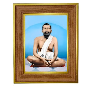 Sri Ramkrishna Photo Frame 10x14 Inches-Brown Wooden Frame For Home, Office & Temple Decoration And Gifting (F6412) Sri Ramkrishna Photo Frame 10x14 Inches-Brown Wooden Frame For Home, Office & Temple Decoration And Gifting (F6412)