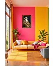 Rabindranath Tagore Big Photo Frame - 20x28 Inches For Home,Temple & Office Decoration (F11212)