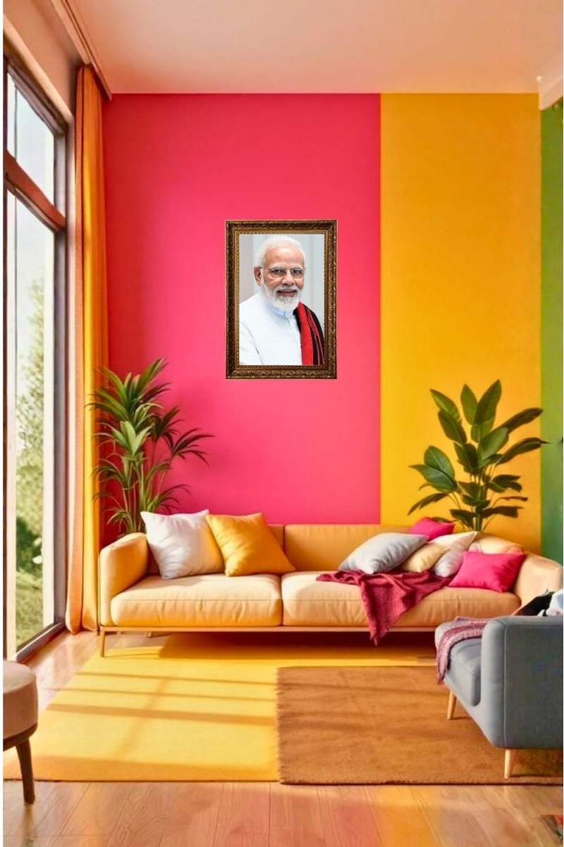Narendra Modi Damudar Big Photo Frame - 20x28 Inches For Home,Temple & Office Decoration (F11227)