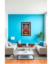 Maa Laxmi Big Photo Frame - 20x28 Inches For Home,Temple & Office Decoration (F11026)